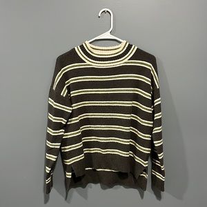 Striped long sleeve sweater